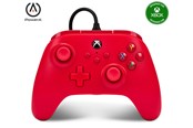 Gaming accessoires - PowerA bedrade controller voor Xbox - rood - Wired Controller - Microsoft Xbox One - 1519366-01