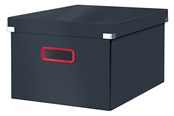 Archivering & Opslag - Esselte Click & Store Cosy Middelgrote Opbergdoos, 85% gerecycled karton, Fluweel grijs - 53480089