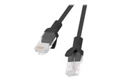 Netwerk - kabel - Lanberg patch cable - 2 m - RAL 9004 black - Zwart - 2m - PCU5-20CC-0200-BK