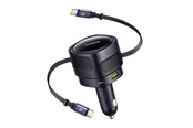 Mobiel - Adapters & Opladers - Baseus Enjoyment Max Car Charger 90W USB-C x2 USB-A USB-C Ports - Black - C00035507121-03