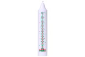 Decoratie - Asp-Holmblad Kalenderkaars - 1-24 Zilveren opdruk - 71037