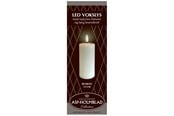 Decoratie - Asp-Holmblad LED-was pilaarkaars - 99504