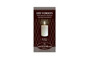 Decoratie - Asp-Holmblad LED-was pilaarkaars - 99505