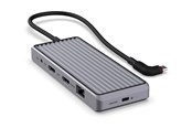 Docking station - Unisynk 10 Port USB-C Hub 4K 60Hz 100W - Grey - 10352