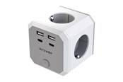 Voedingskabel (extern) - BlitzWolf BW-EC2 8-in-1 Power Cube 4xAC 2xUSB-A 2xUSB-C - BW-EC2
