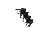 Honden - Nordic Paws - Folding Dog Stair - Black - 700024101246