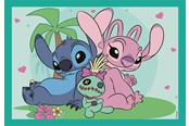 Puzzels - Clementoni Super Color Jigsaw Puzzle 4in1 Stitch Vloer - 21745