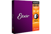 Muziekinstrumenten en DJ-apparatuur  - Elixir Strings 16002 - Fosforbrons - Akoestische snaren - Nanoweb - Extra Custom Light (10-47) - CEL 16002