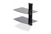 Muurbevestigingen, AV-bevestigingen & AV-meubels - StarTech.com Dual Floating Wall-Mounted AV Shelves Adjustable Height Shelf For Under TV - Max - recommended for - 2B-WALL-MOUNT-SHELF