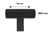 Deurbeugels en scharnieren - Home>it Knurled T-Bar Furniture Knob Matte Black Set of 2 - 21290