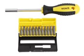Handgereedschappen  - Home>it Screwdriver handle + 12 x Bits Cr-V steel - 70222