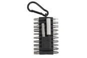 Handgereedschappen  - Home>it Bit set 22 pieces Cr-V steel 20 x Bits in Cr-V quality 1 x 1/4" Adapter for sockets 1 x 1/4" Magnetic bit holder - 70862
