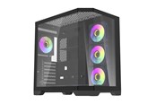 Case - Darkflash FT418 PRO Computer Case with 7 ARGB Fans - Black - Case - Zwart - FT418 PRO Black