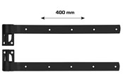 Deurbeugels en scharnieren - Home>it stable door hinge 400 mm matt black 2 pcs. - 20513