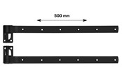 Deurbeugels en scharnieren - Home>it stable door hinge 500 mm matt black 2 pcs. - 20519