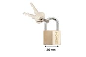 Veiligheidsuitrusting & Werkkleding - Home>it Brass padlock - 30 mm. - 25330