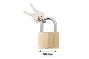 Veiligheidsuitrusting & Werkkleding - Home>it Padlock brass - 40 mm. - 25340