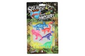 Kleine cadeautjes voor kinderen - Ruby Toys - Squishy Tastic Super Stretch Neon Dinos 6 pcs. - RT06308Z