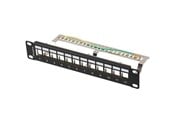 Rackkoffers - Lanberg - patch panel (blank) - 12 port FTP - 1U - PPKS-9212-B