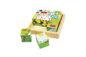 Puzzels - Bigjigs Farm Animals Block Puzzle Blok - BJ536