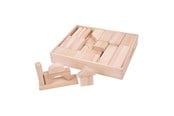 Bouw-/constructiekits - Bigjigs Large Wooden Building Blocks Set - BJ959