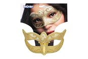Outfits & Kostuums - Boland Venice Felina Gold Eye Mask - 00338