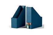 Archivering & Opslag - Leitz Puro Tijdschriftencassette, 100% gerecycled karton, set van 2, Donkerblauw - 24710068