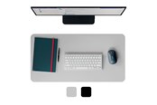 Muismat & accessoires - Leitz Grote Leren Bureau-onderlegger, Grijs - 53850085