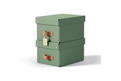Archivering & Opslag - Leitz Puro Opbergdoos met deksel, klein, 7L, 100% gerecycled karton, set van 2, Groen - 61470050
