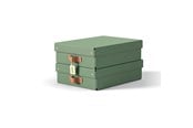 Archivering & Opslag - Leitz  Puro Opbergdoos met deksel, medium laag, 8L, 100% gerecycled karton, set van 2, Groen - 61480050