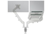 Monitorbevestiging - Leitz Ergo Space Saving Dual Monitor & Laptop Arm Grey - 65380085