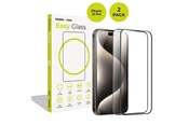 Mobiel - Beschermend glas - Mobile Origin EasyGlass iPhone 15 Pro - 2 pack - FRL-EG-i15Pro-2pk