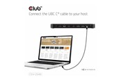 Docking station - Club 3D 8-in-1 - docking station - USB-C - HDMI DP - 1GbE - CSV-2540