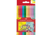 Schrijf- en tekengerei - Faber-Castell Felt Tip Pens - 5 Neon + 5 Pastell - 155312
