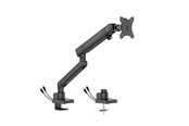 Monitorbevestiging - DUTZO Monitor arm voor 1 monitor (17"-40") - Pro+ editie 1 x USB A & 1 x USB C (Grijs / Zwart) - MMAPROUP-1B