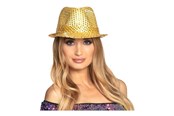 Outfits & Kostuums - Boland Hat Popstar Sequins Gold - 01291