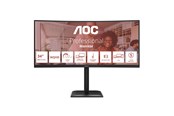 Scherm - 34" AOC CU34E4CV - 3440x1440 (UWQHD) - 120Hz - VA - 90W USB-C - KVM switch - CU34E4CV