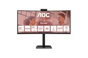 Scherm - 34" AOC CU34E4CW - 3440x1440 (UWQHD) - 120Hz - VA - 90W USB-C - KVM switch - CU34E4CW