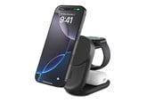 Mobiel - Adapters & Opladers - Belkin UltraCharge 25w Qi2 3in1 Magnetic Charger EU Black Round - WIZ037KQBK