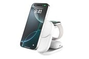 Mobiel - Adapters & Opladers - Belkin UltraCharge 25w Qi2 3in1 Magnetic Charger EU White Round - WIZ037KQWH