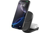 Mobiel - Adapters & Opladers - Belkin UltraCharge 25w Qi2 2in1 Magnetic Charger plus USB-C EU Black Round - WIZ039KQBK