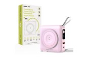 Powerbank - Mobile Origin PowerBank & Travel Charger - Lightning/USB-C Cable - MagSafe/AW/iPhone Compatible - pink Powerbank - Roze - 10000 mAh - PBT-03L-PNK