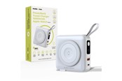 Powerbank - Mobile Origin PowerBank & Travel Charger - Lightning/USB-C Cable - MagSafe/AW/iPhone Compatible - white Powerbank - Wit - 10000 mAh - PBT-03L-WHT