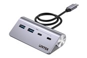 USB hub - Unitek uHUB Q4 - hub - 4-in-1 - 4 ports USB hub - 4 - Grijs - H1337AGY01