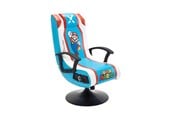 Gamer stoel - X Rocker Super Mario 2.1 Audio Pedestal Chair - Red/Blue - 0094338201086