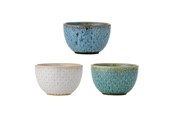 Tafeldekking - Bloomingville - Harriet Bowl (Set of 3) - Blue - Stoneware - 82072500