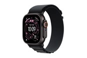 Smartwatch, Sporthorloge en Activity Tracker - Apple Watch Ultra 3 GPS + Cellular 49mm Black Titanium Case with Black Alpine Loop - Medium - MF0V4DH/A