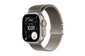 Smartwatch, Sporthorloge en Activity Tracker - Apple Watch Ultra 3 GPS + Cellular 49mm Natural Titanium Case with Natural Titanium Milanese Loop - Medium - MEWY4DH/A