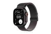 Smartwatch, Sporthorloge en Activity Tracker - Apple Watch Ultra 3 GPS + Cellular 49mm Black Titanium Case with Black Titanium Milanese Loop - Large - MF1T4DH/A