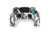 Gaming accessoires - Freaks And Geeks Wireless Controller for PS4 with 3.5mm jack slot - LED - White Camo - Wireless Controller - Sony PlayStation 4 - 140142C